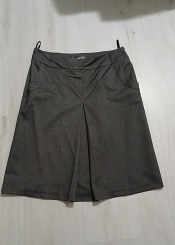 önden pileli etek ve ceket takım - Görsel 3