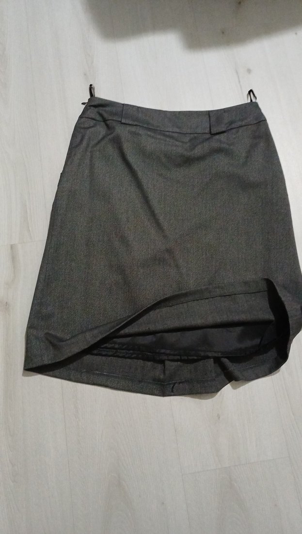 önden pileli etek ve ceket takım - Görsel 4