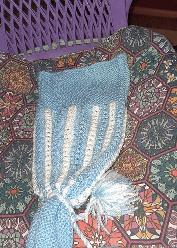 Pembe Örgü Kadın Bere - Görsel 2