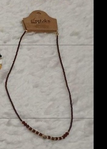 Mini Boncuklu Bohem Kadın Kolye - Görsel 2