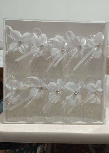 Beyaz Kurdeleli Dekoratif Hediye Kutuları - Görsel 3