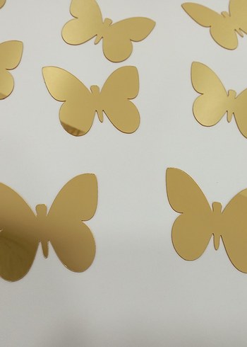 Altın Rengi Kelebek Tırnak Süsleri - Görsel 3