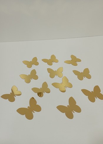 Altın Rengi Kelebek Tırnak Süsleri - Görsel 2
