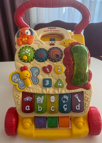 Renkli Vtech Bebek Yürüteci İlk Arabam