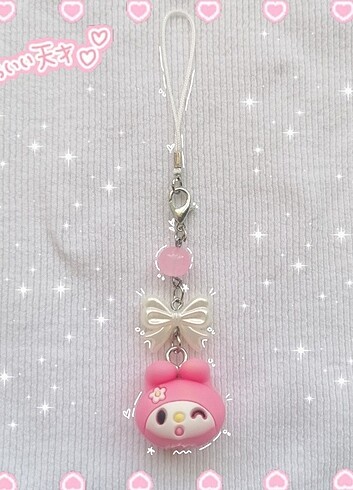 My melody Sanrio telefon charmı ve anahtarlık 