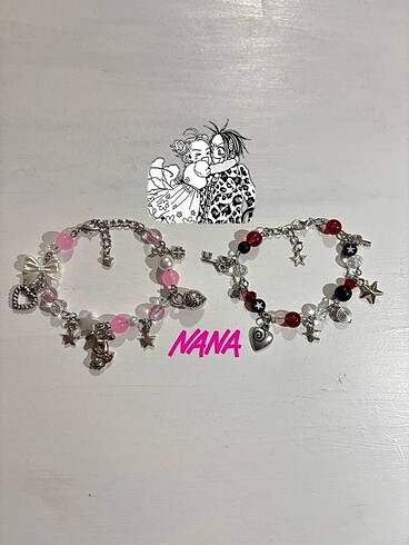 Nana ve Hachi temalı couple bileklik