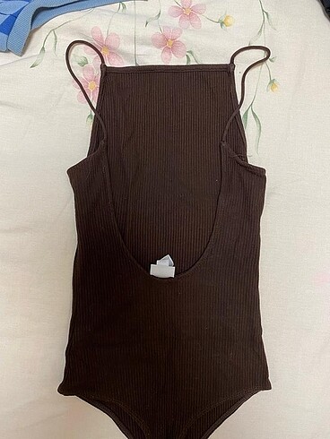 H&M h&m sırt dekolteli bodysuit
