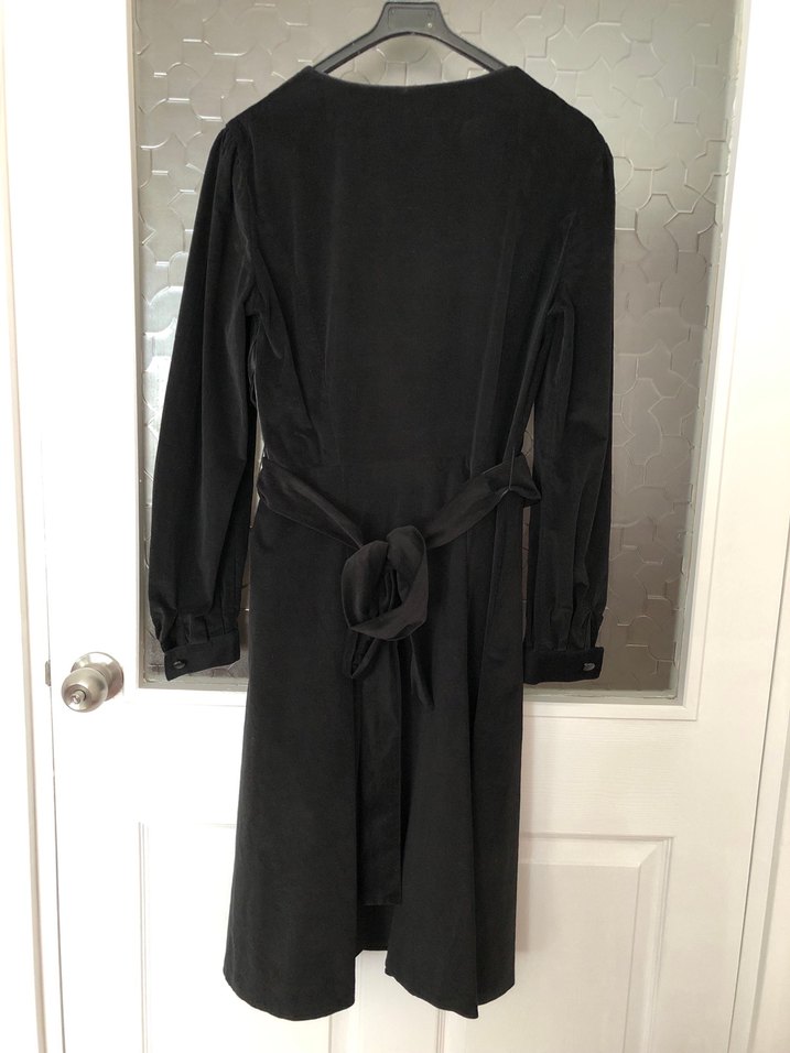 PARK BRAVO fitilli kadife elbise - Görsel 2