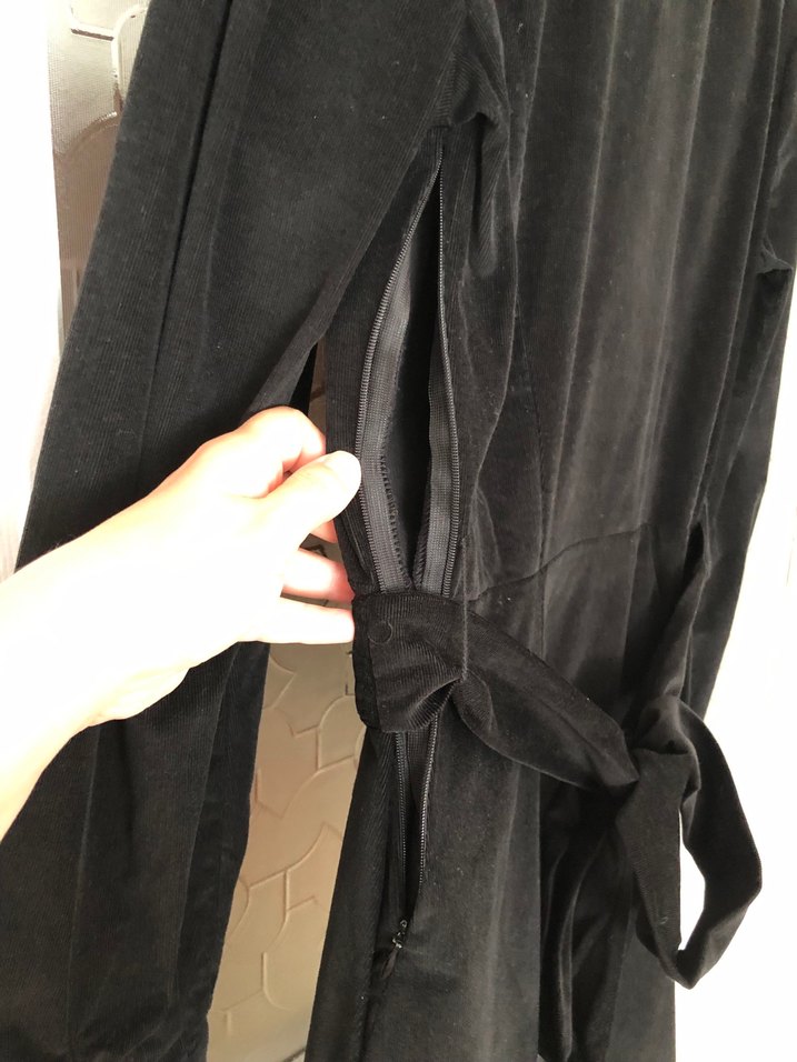 PARK BRAVO fitilli kadife elbise - Görsel 3