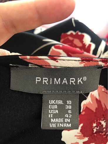 m Beden Primark yandan bağlamalı bluz