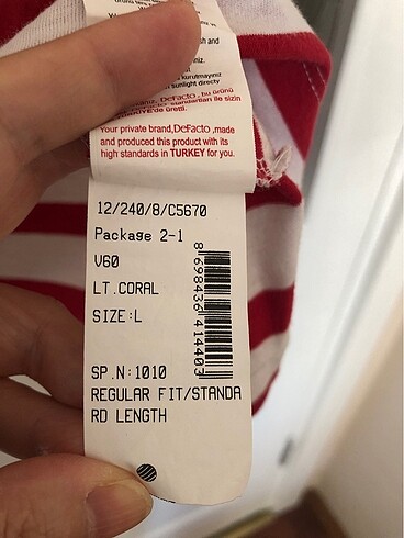 l Beden kırmızı Renk Defacto bluz
