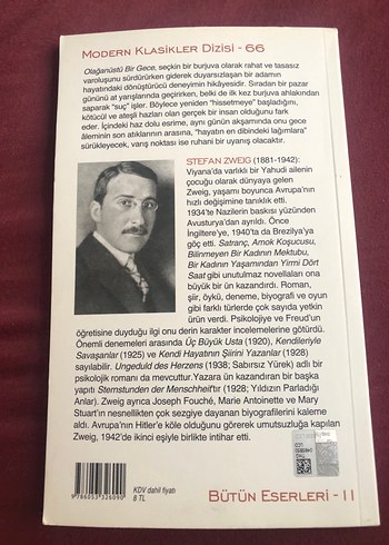 Olağanüstü Bir Gece - Stefan Zweig