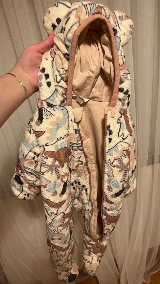 Kahverengi Desenli Bebek Kayak Tulumu - Görsel 2