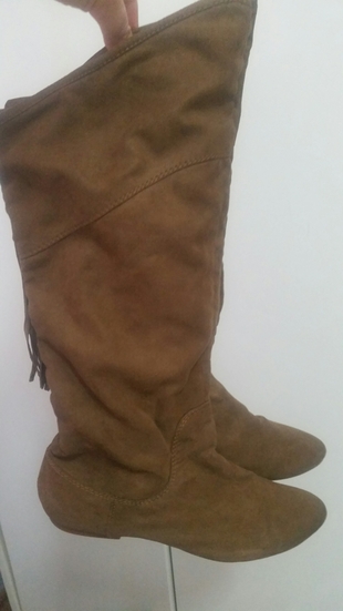 Zara 37 Numara Taba Rengi Çizme