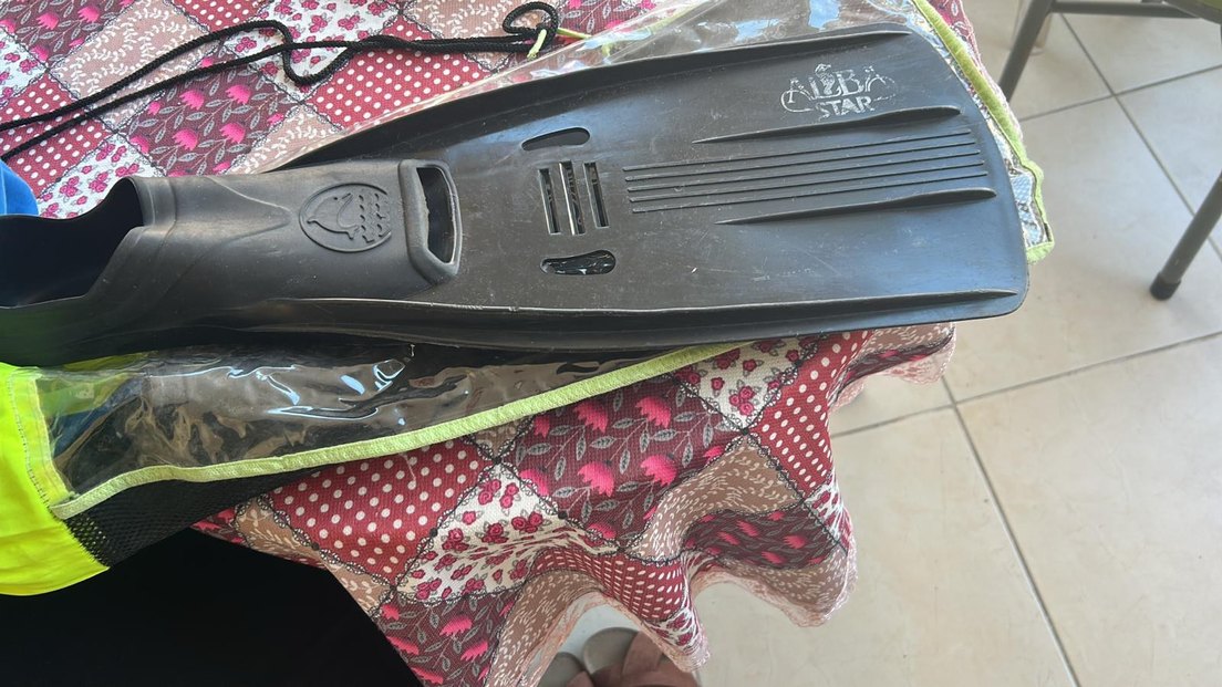 Erkek Siyah Kauçuk Dalış Paleti - Görsel 2