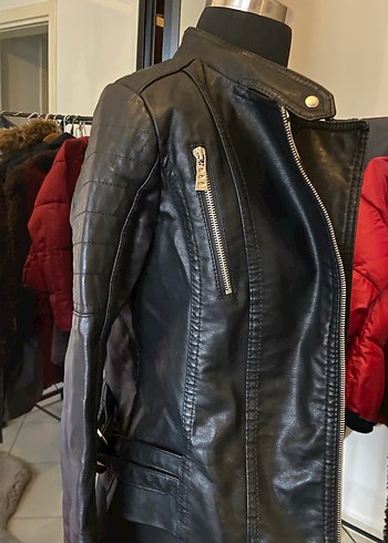 Siyan deri ceket - Görsel 2