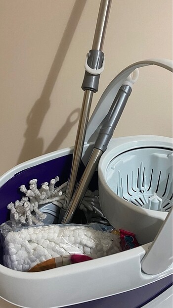 Beden beyaz Renk Spin mop yenidir