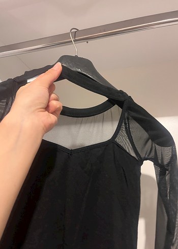 m Beden siyah Renk Siyah tül body