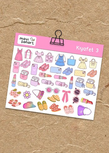 Kıyafet Sticker Seti 3 (şeffaf)