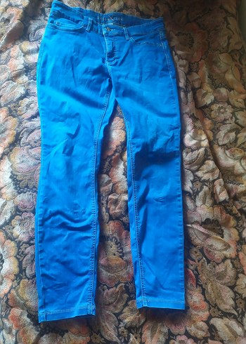 Mavi Rahat Kesim Kadın Denim Pantolon