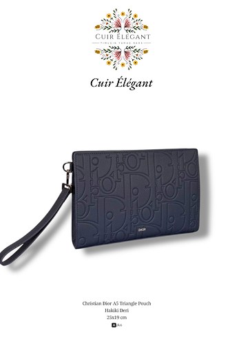 Dior Hakiki Deri Lacivert Erkek Cüzdan - Görsel 6