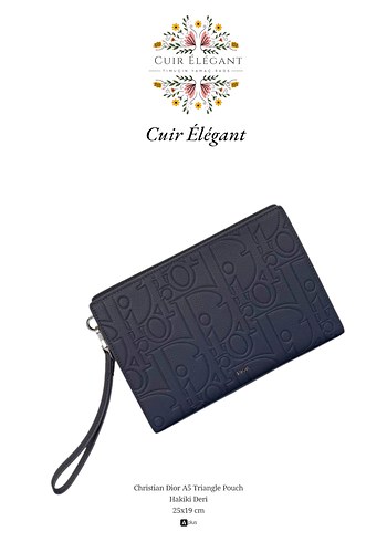 Dior Hakiki Deri Lacivert Erkek Cüzdan - Görsel 5