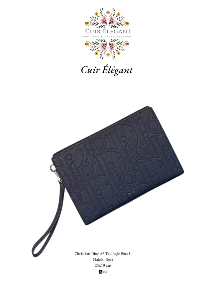 Dior Hakiki Deri Lacivert Erkek Cüzdan - Görsel 5