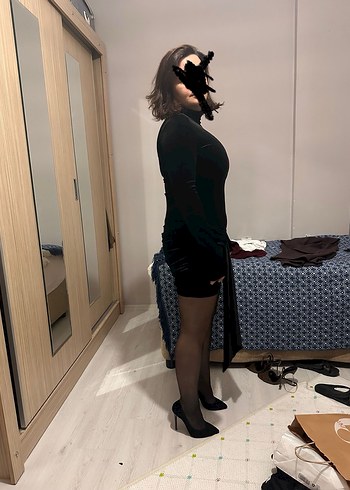 Kadife elbise - Görsel 6