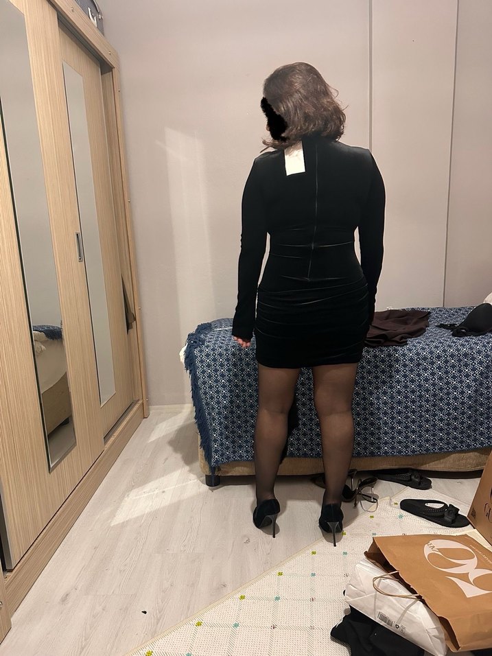 Kadife elbise - Görsel 2