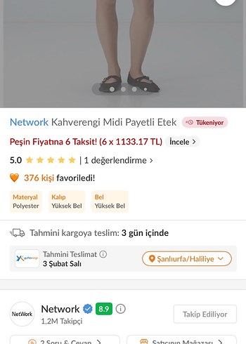 Kahverengi  Pul palet Detaylı Mini Etek - Görsel 5