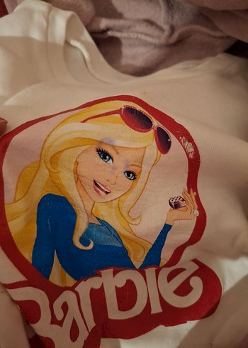 Barbie Baskılı Kahverengi Kız Eşofman Takımı - Görsel 2