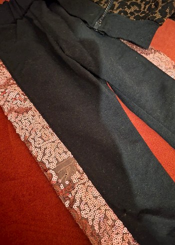 Kız Çocuk Yılan Desenli Dantel Detaylı Eşofman - Görsel 3