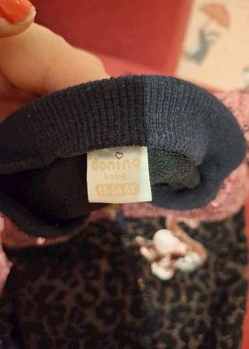 Kız Çocuk Yılan Desenli Dantel Detaylı Eşofman - Görsel 5