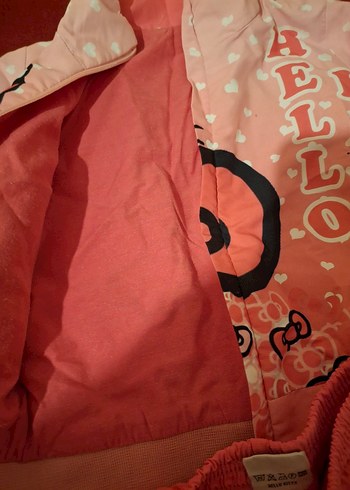 Kız Çocuk Pembe Hello Kitty Eşofman Takımı - Görsel 3