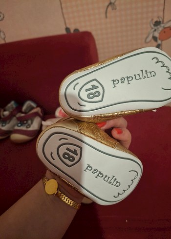 Renkli Kız Bebek İlk Adım Ayakkabısı Velcro - Görsel 5