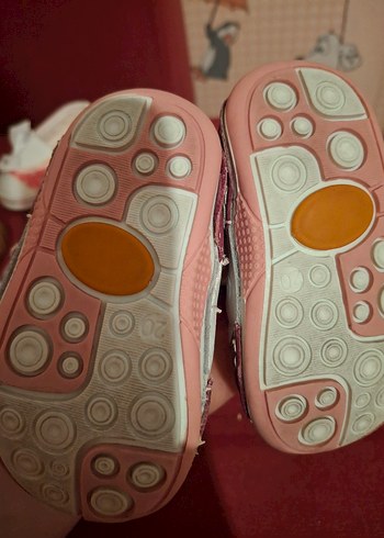 Renkli Kız Bebek İlk Adım Ayakkabısı Velcro - Görsel 8