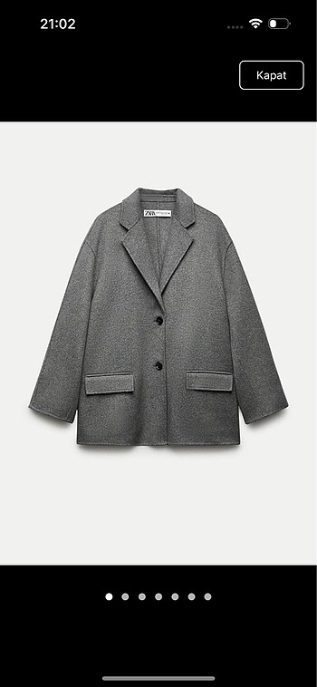 Zara yün blazer ceket