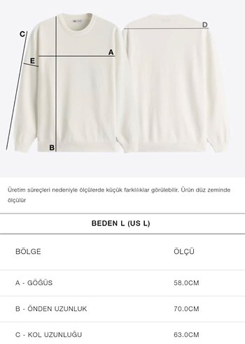 Beyaz zara Triko Kazak Uzun Kollu - Görsel 4