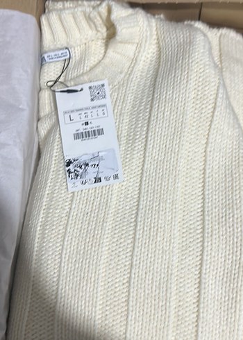 Beyaz zara Triko Kazak Uzun Kollu - Görsel 5