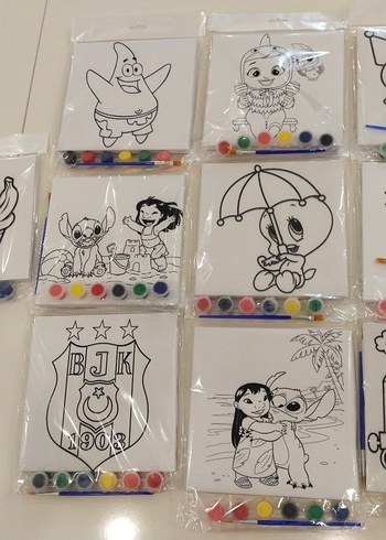 8 Parça Tuval Boyama Seti - Görsel 2