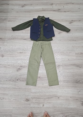 Erkek Çocuk Haki Takım Elbise - Görsel 10