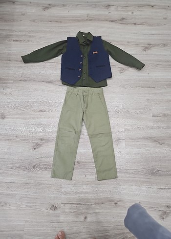 Erkek Çocuk Haki Takım Elbise - Görsel 9