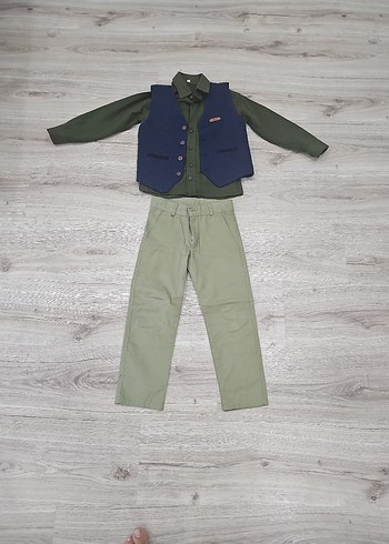 Erkek Çocuk Haki Takım Elbise - Görsel 8
