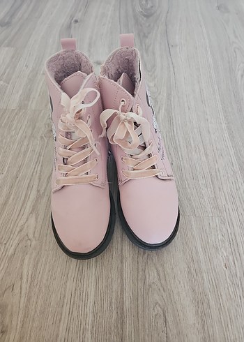 Kız Çocuk Pembe Minnie Baskılı Bot - Görsel 4