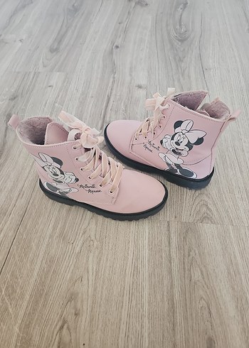 Kız Çocuk Pembe Minnie Baskılı Bot - Görsel 2