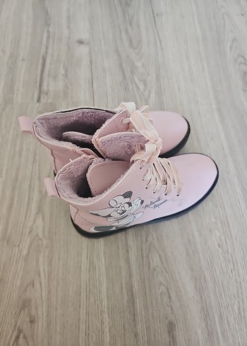 Kız Çocuk Pembe Minnie Baskılı Bot - Görsel 3