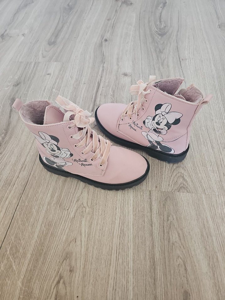 Kız Çocuk Pembe Minnie Baskılı Bot - Görsel 2