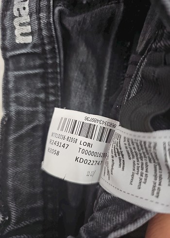 siyah Bol Kesim Midi Denim koz çocuk jean - Görsel 6