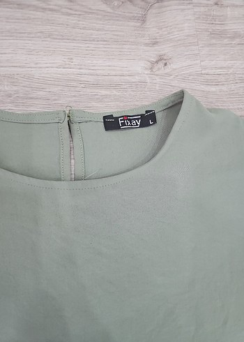 Yeşil Kadın Salaş Uzun Kollu Takım - Görsel 6