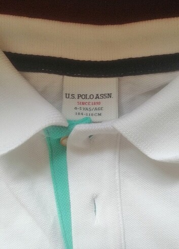 4 Yaş Beden beyaz Renk Polo tişört 